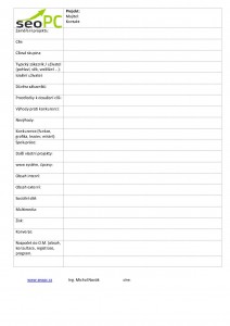 formulář Online marketingu SEO Novák formulář Online marketingu SEO Novák
